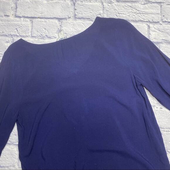 Old Navy Button Down Top/Blouse in Navy Blue - Picture 7 of 7